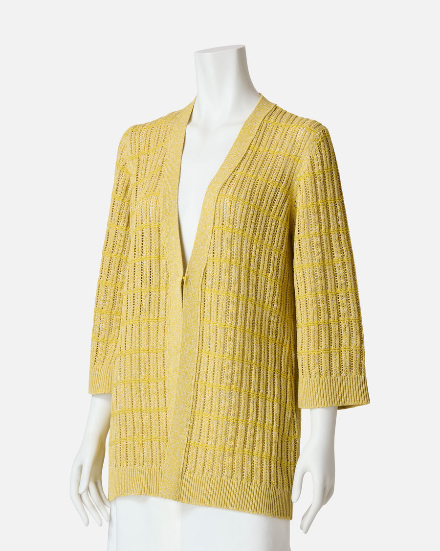 Organic cotton x linen cardigan