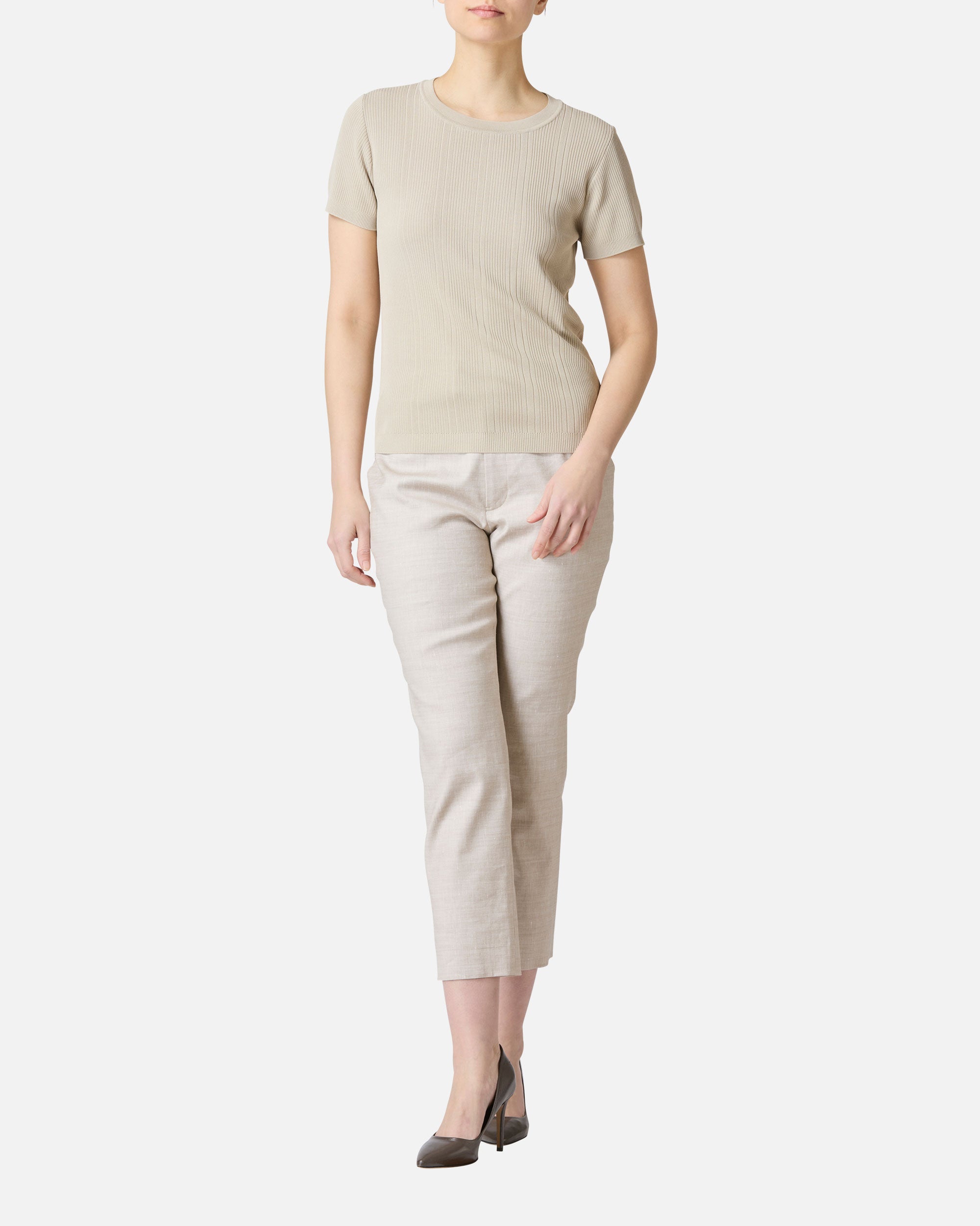 Organic Cotton Rib Knit Pullover