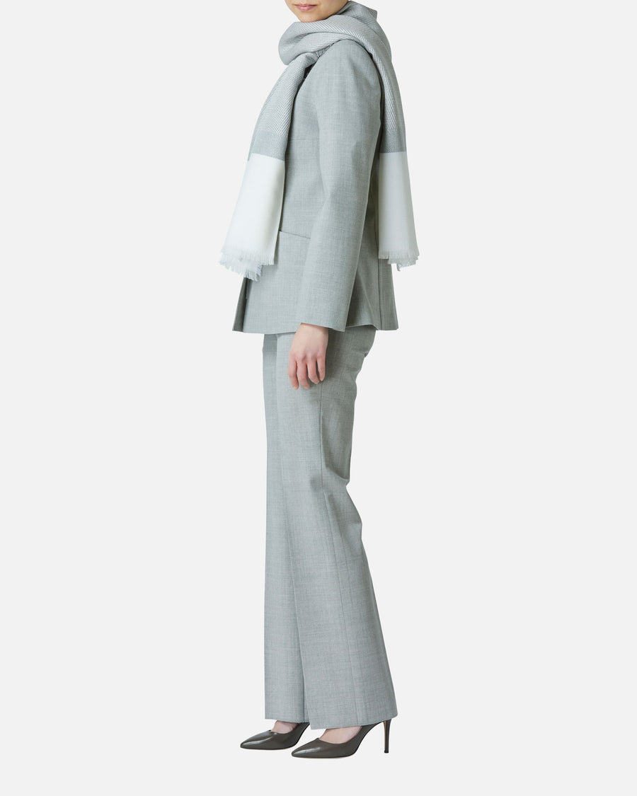 Sequined wool rayon stole