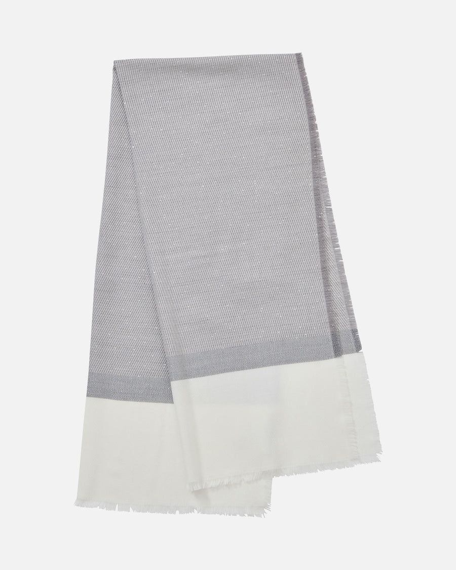 Sequined wool rayon stole