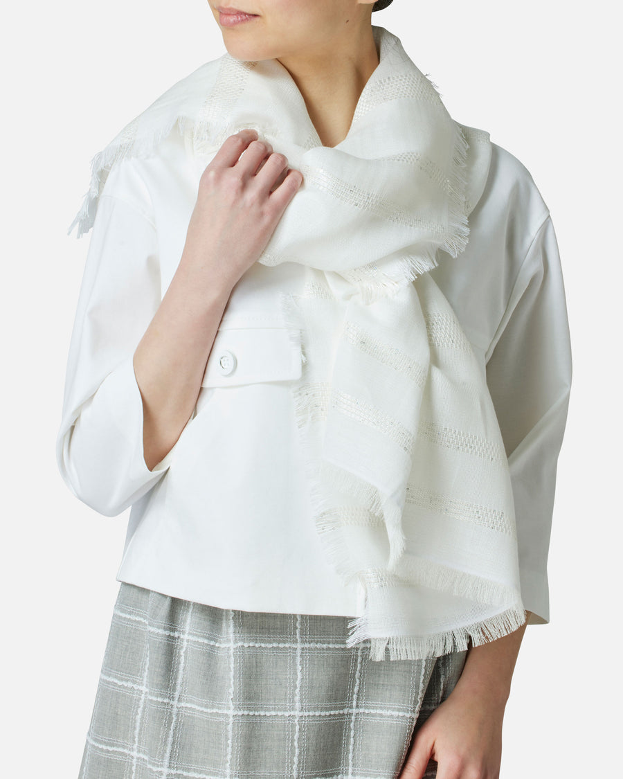 Sequin border stole