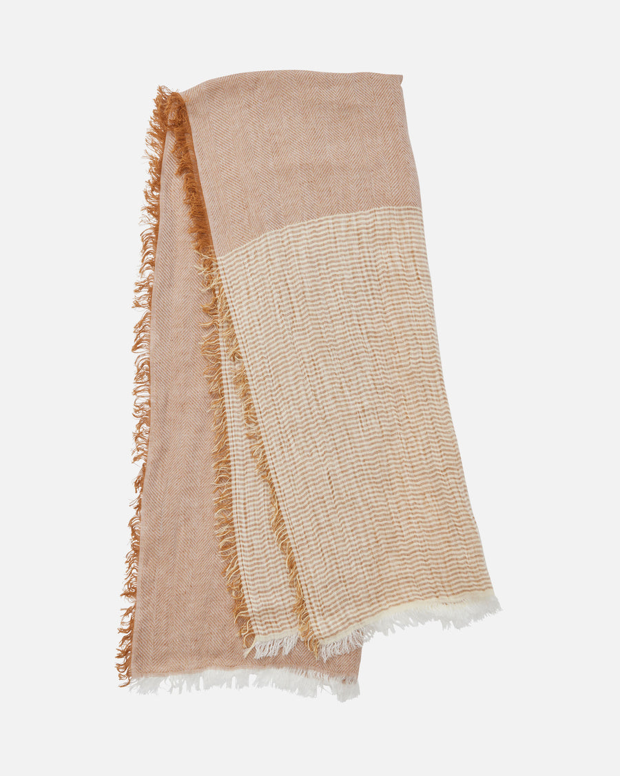 Herringbone x Stripe Scarf