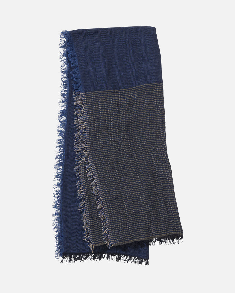 Herringbone x Stripe Scarf