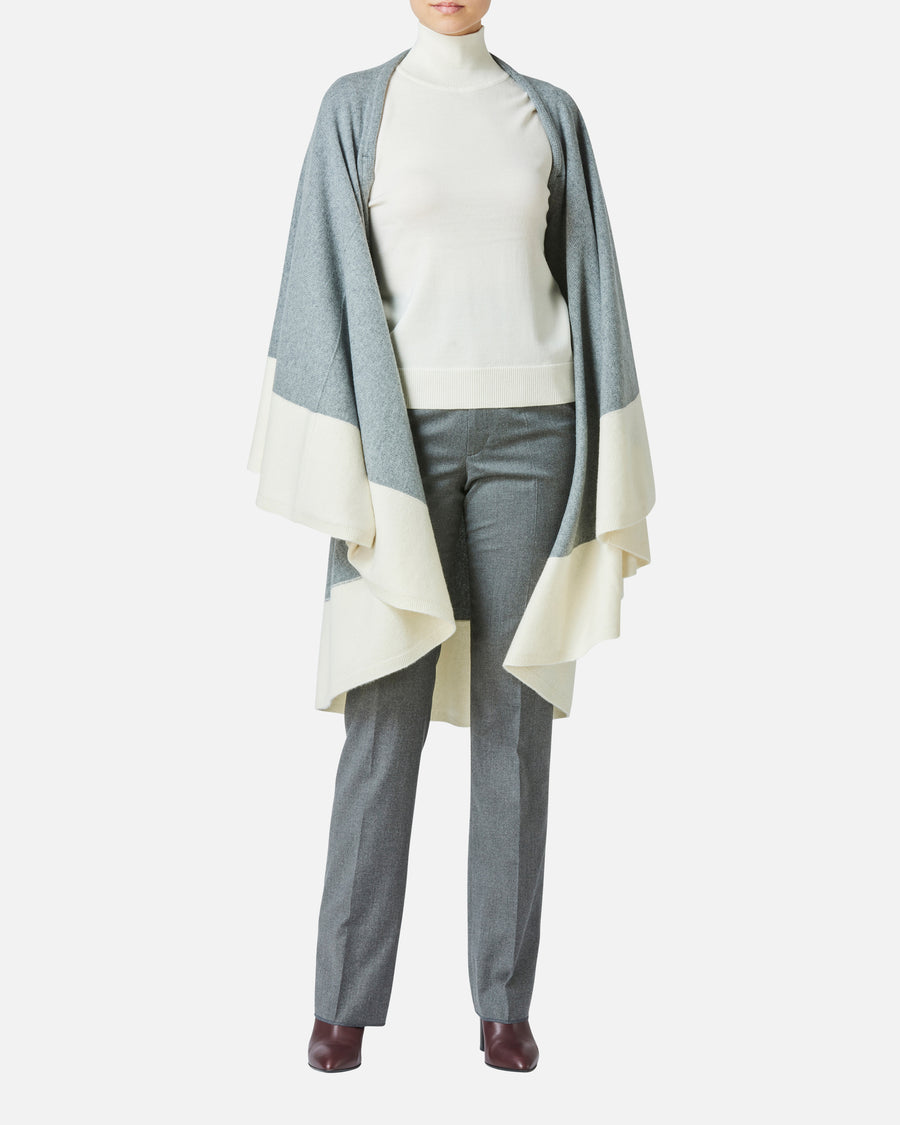 Wool Cashmere High-Neck Pullover
