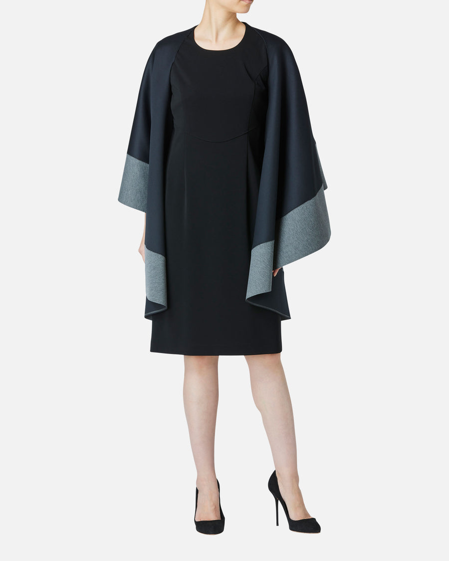 Multi-Platique Short Sleeve Dress