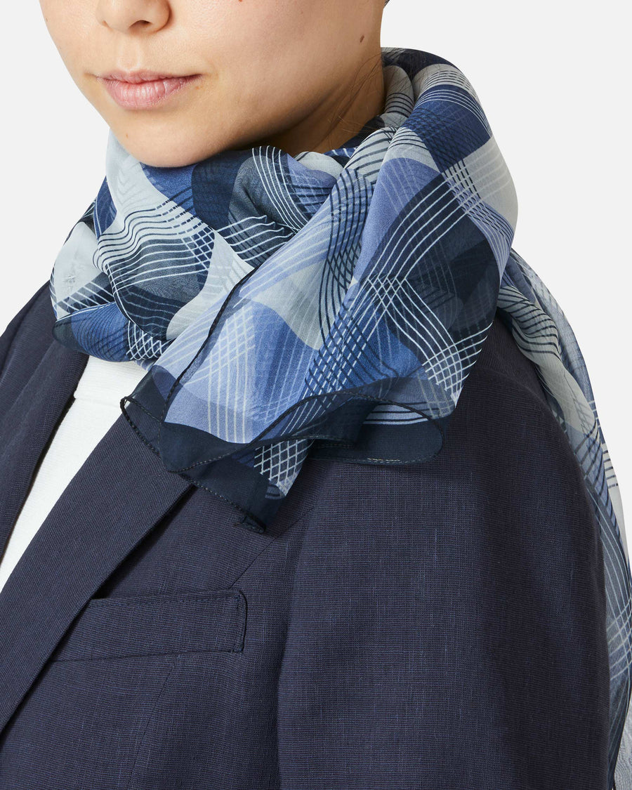 Geometric Silk Scarf