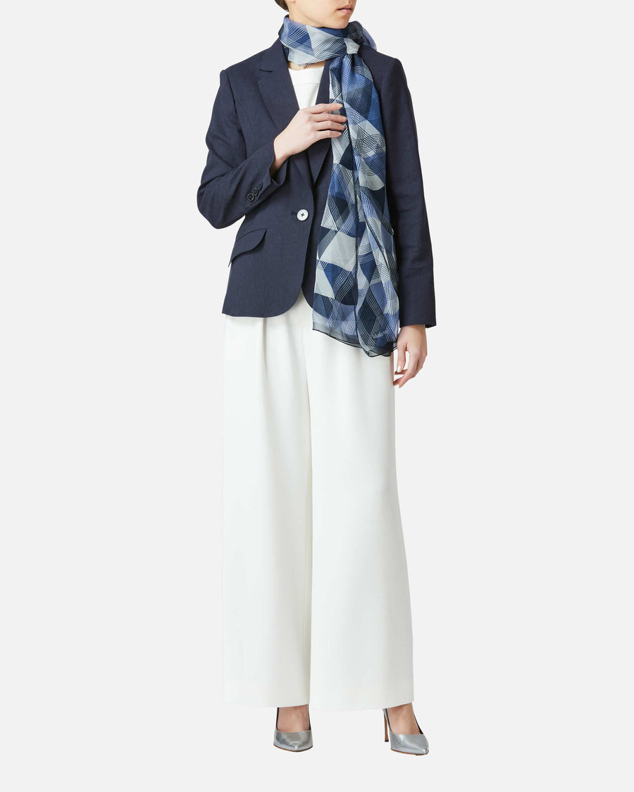 Geometric Silk Scarf