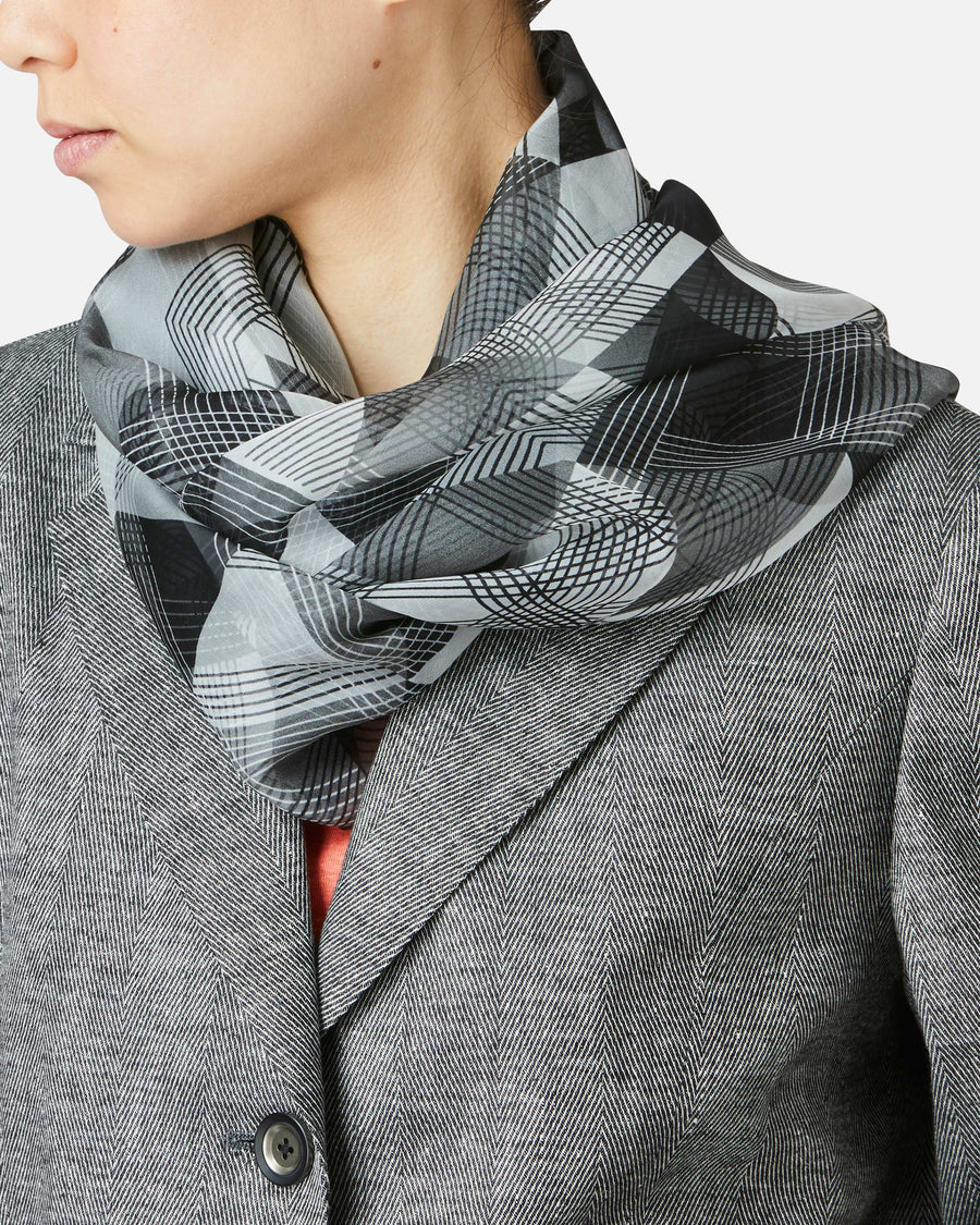 Geometric Silk Scarf