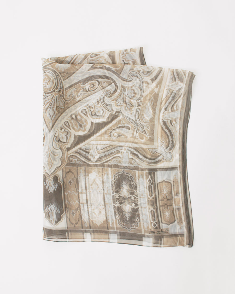 Paisley silk scarf