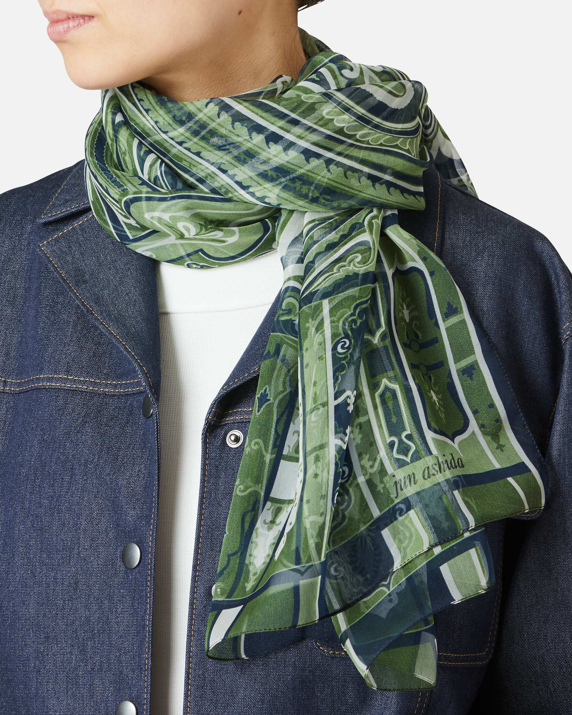 Paisley silk scarf