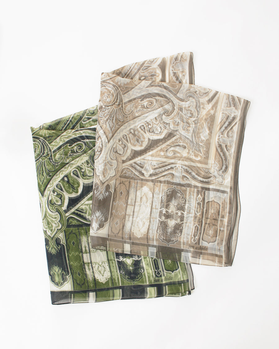 Paisley silk scarf