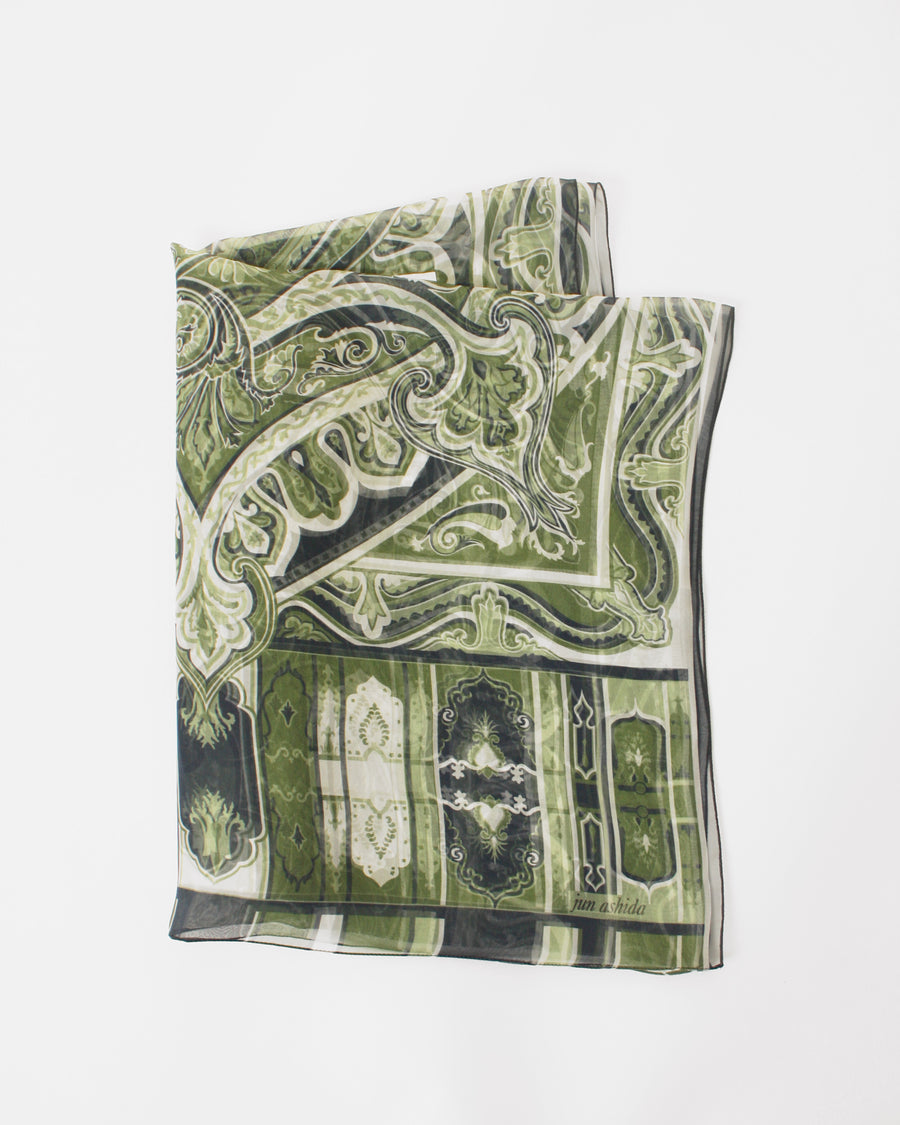 Paisley silk scarf