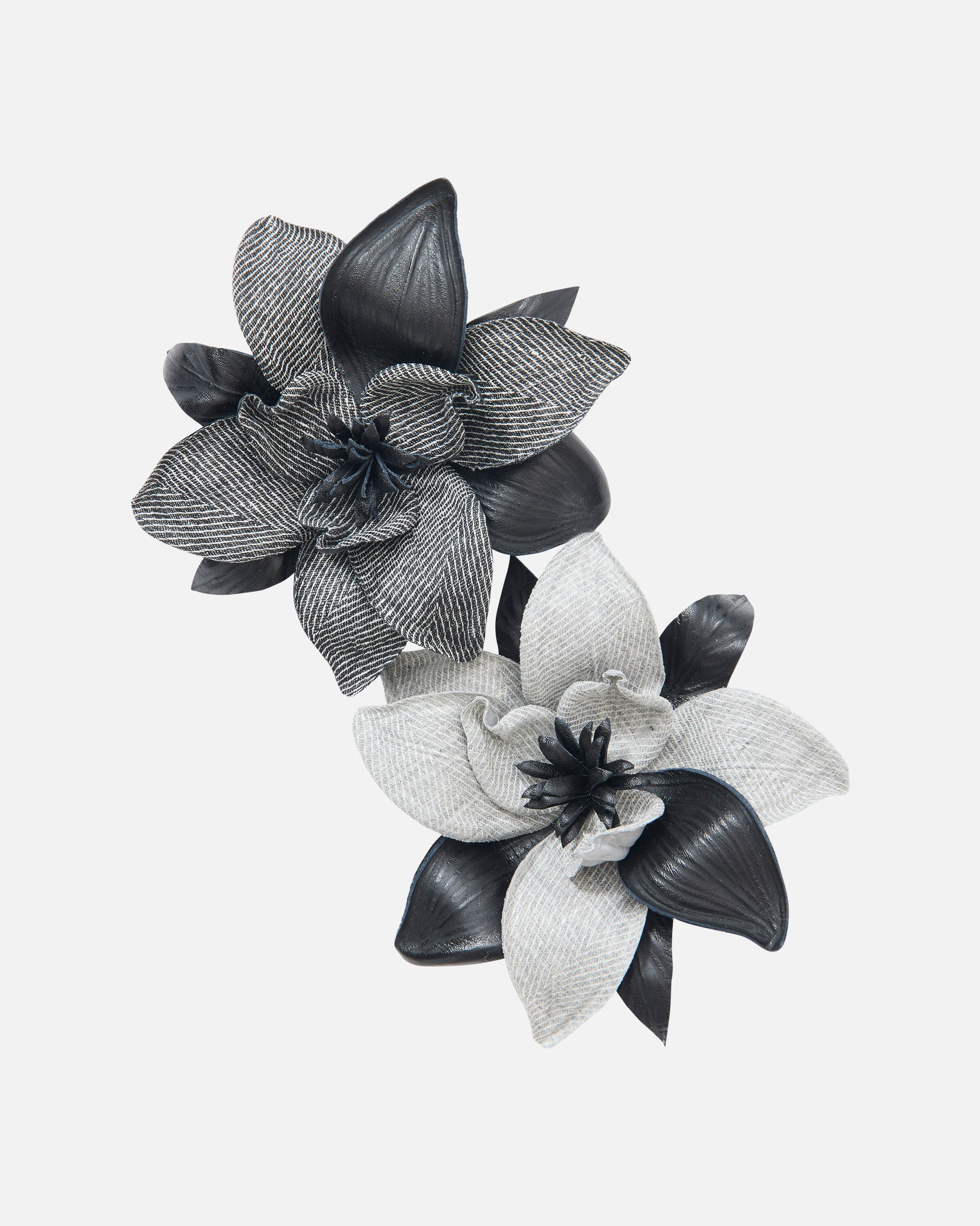 Linen x Faux Leather Corsage