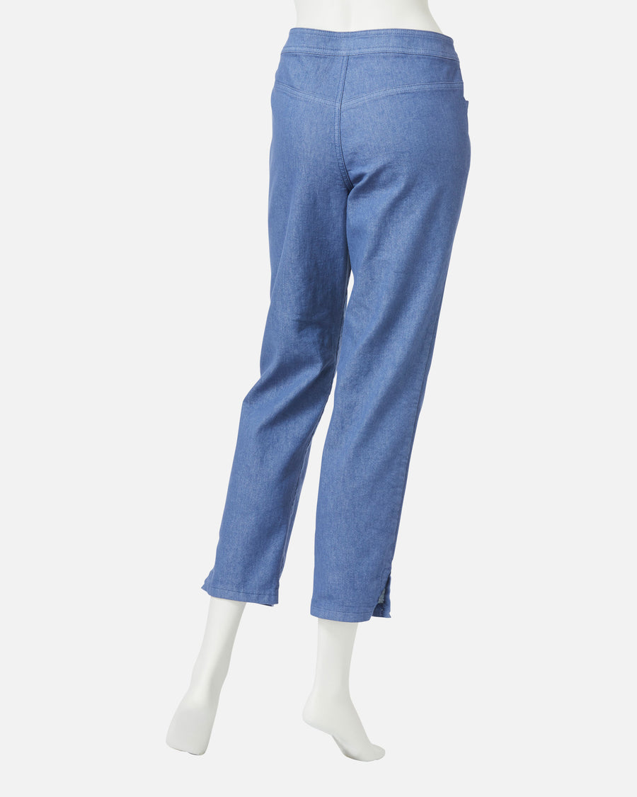 Colored denim cropped pants