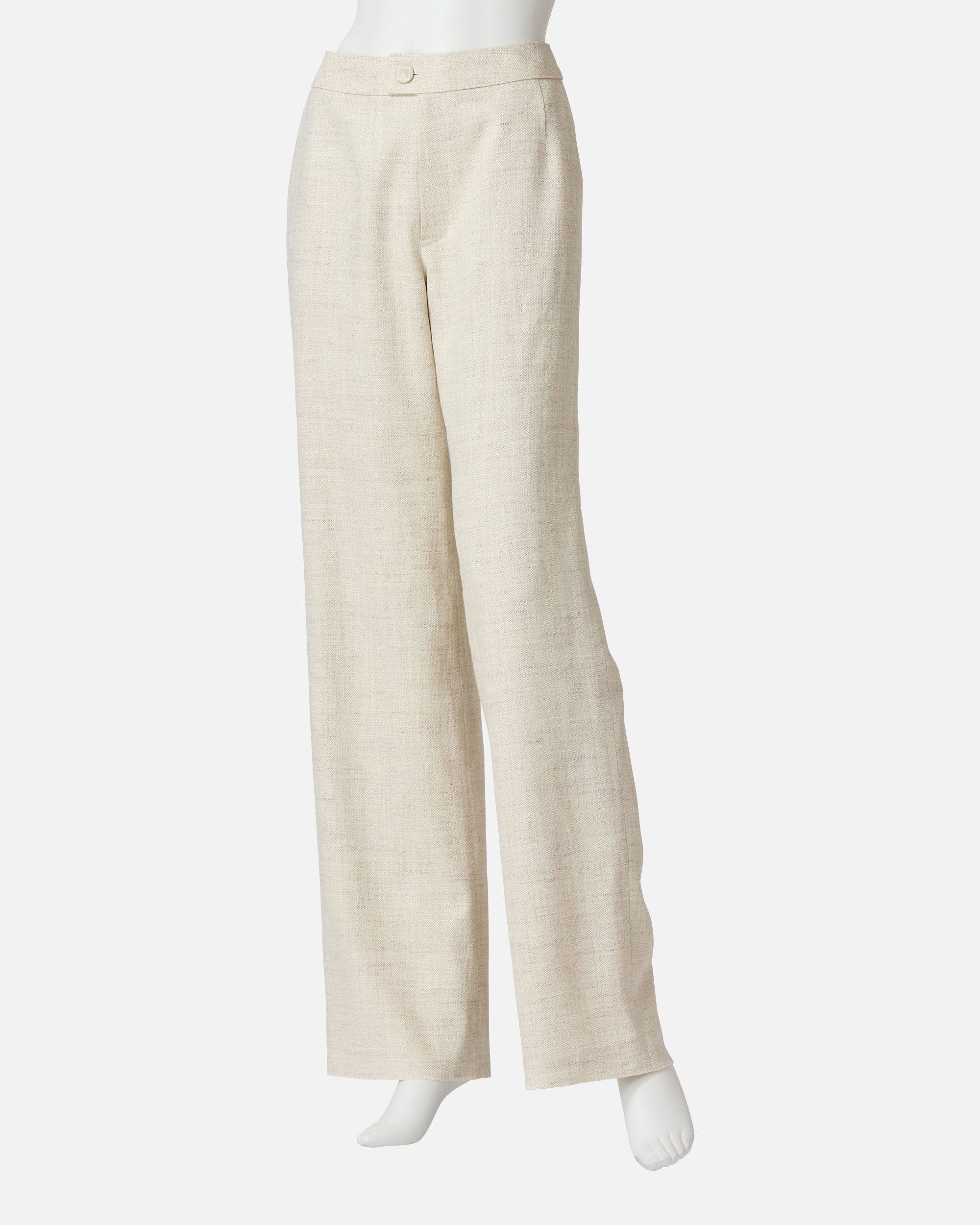 Stretch twill straight pants