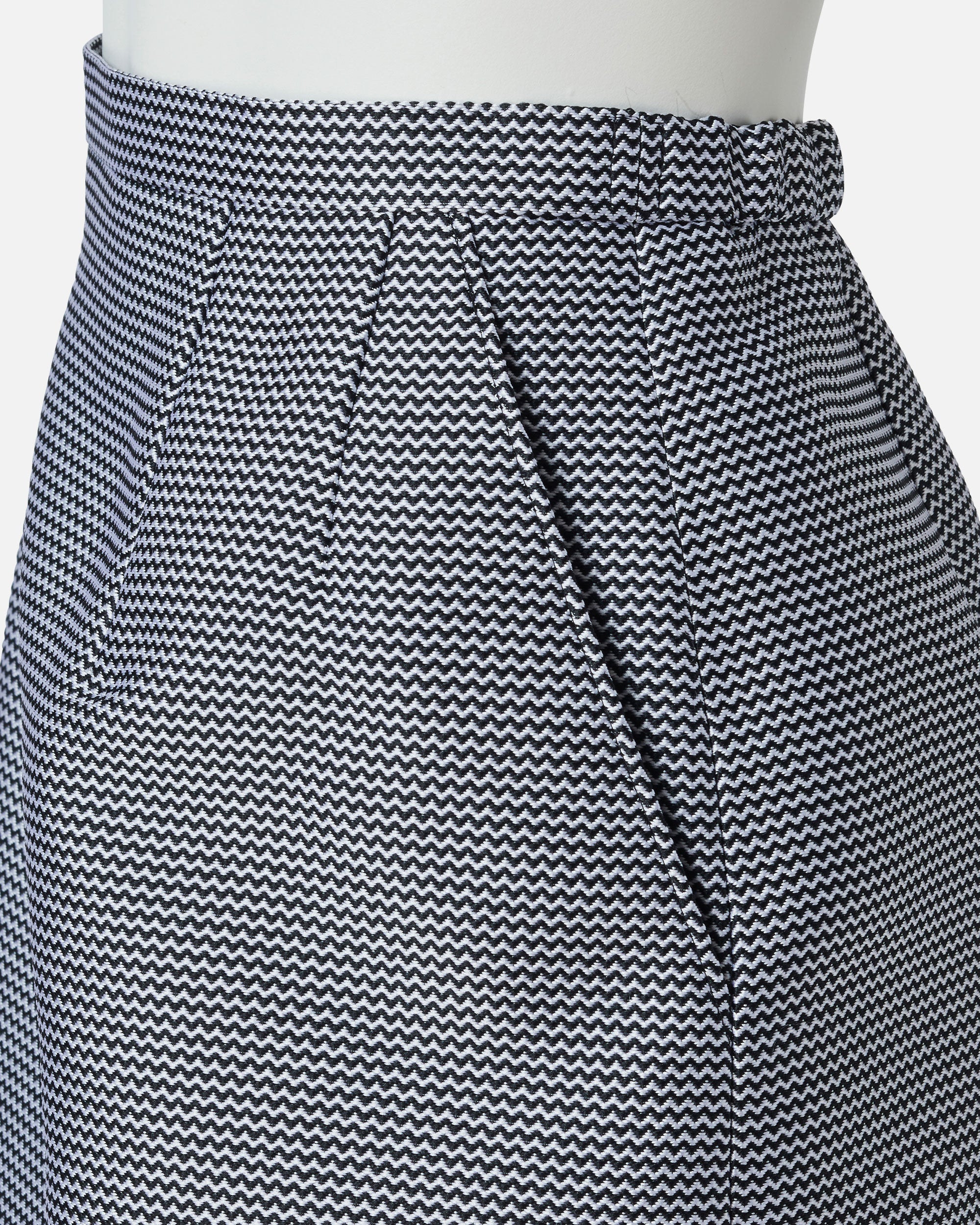 Silk nylon jacquard skirt