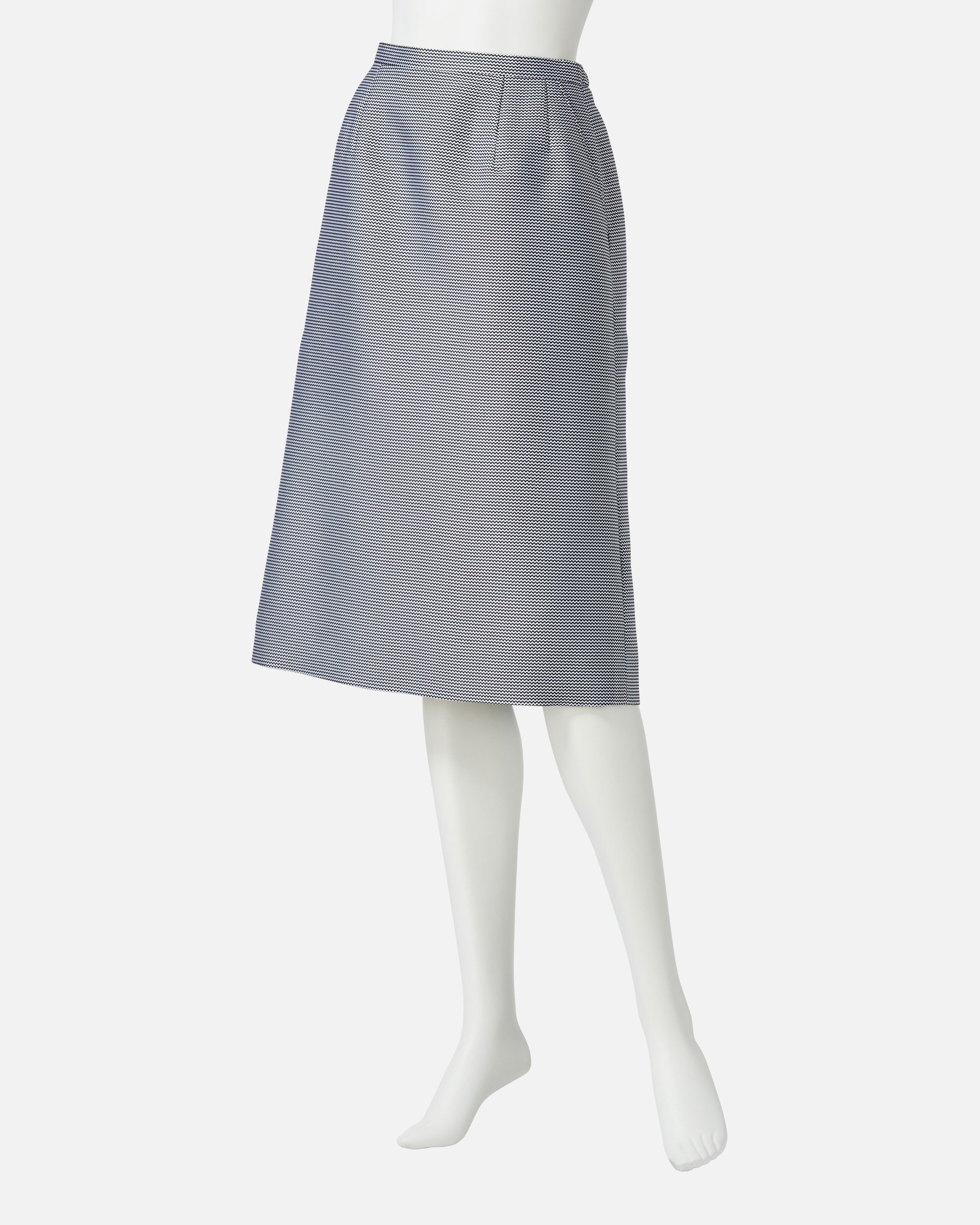 Silk nylon jacquard skirt