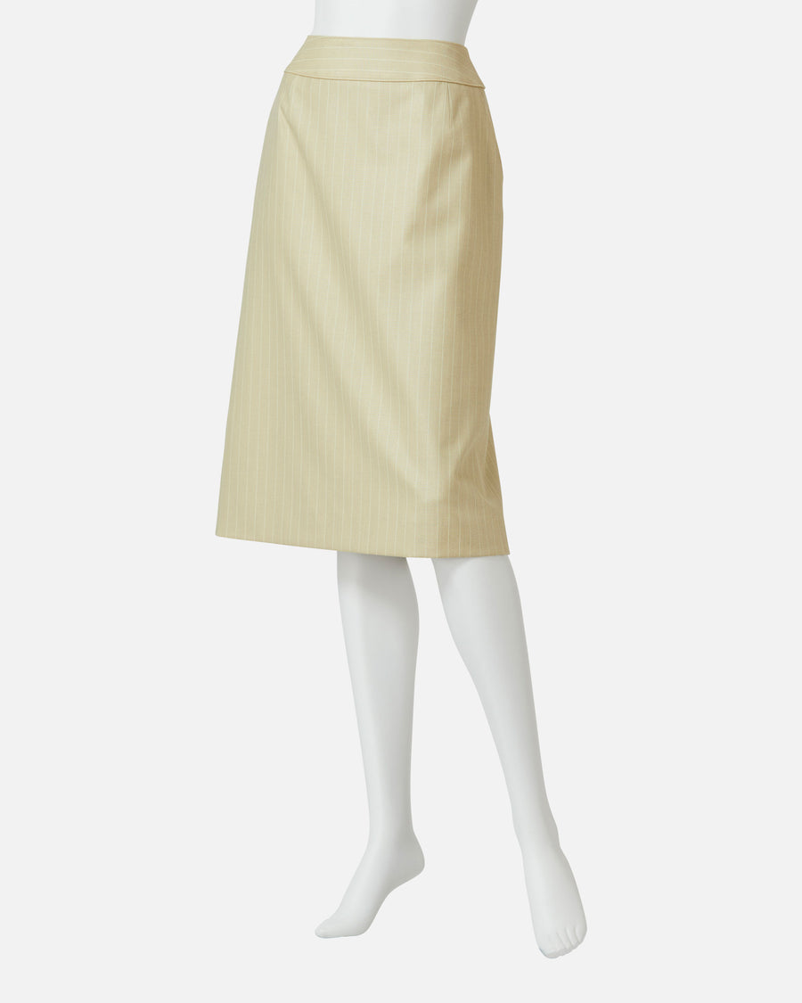 Pinstripe Tight Skirt