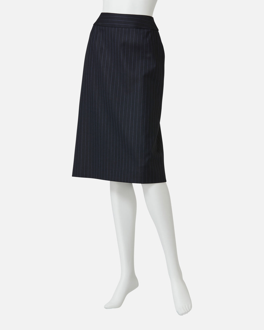 Pinstripe Tight Skirt