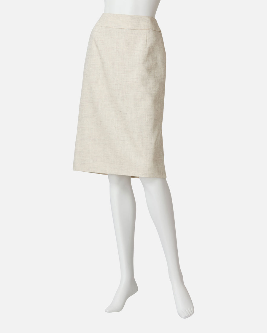 Pastel color twill tight skirt