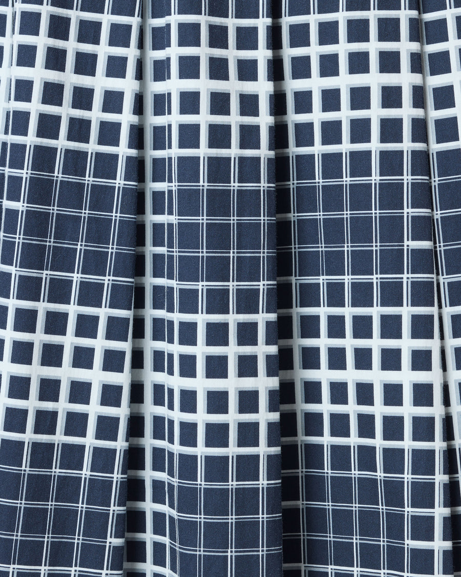Satin pleated skirt