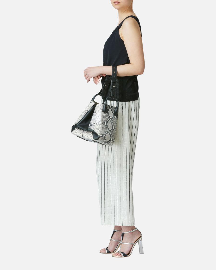Combi leather shoulder bag (small)