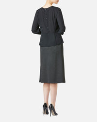 Double Jersey Semi Flared Skirt