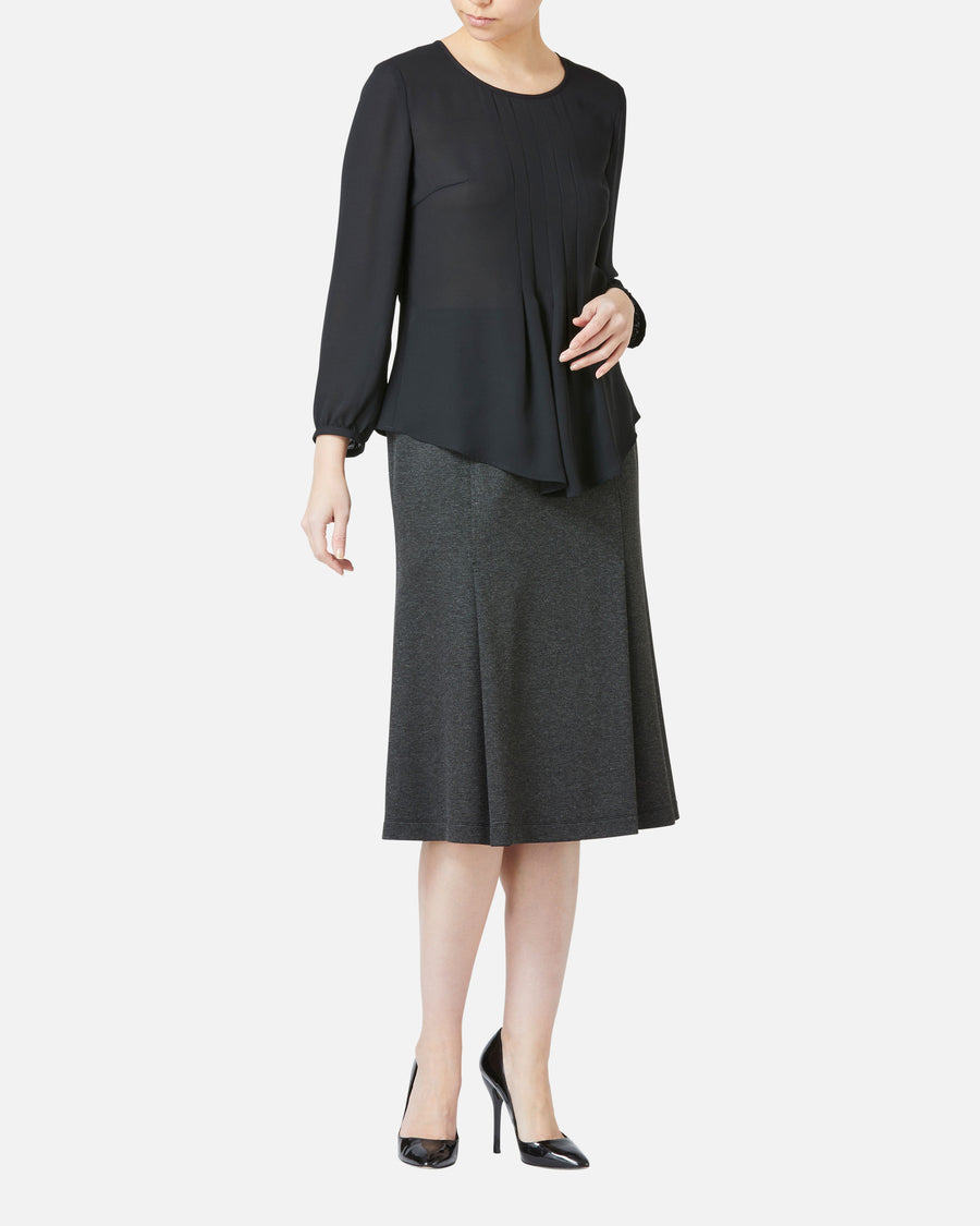 Pleated Front Blouse