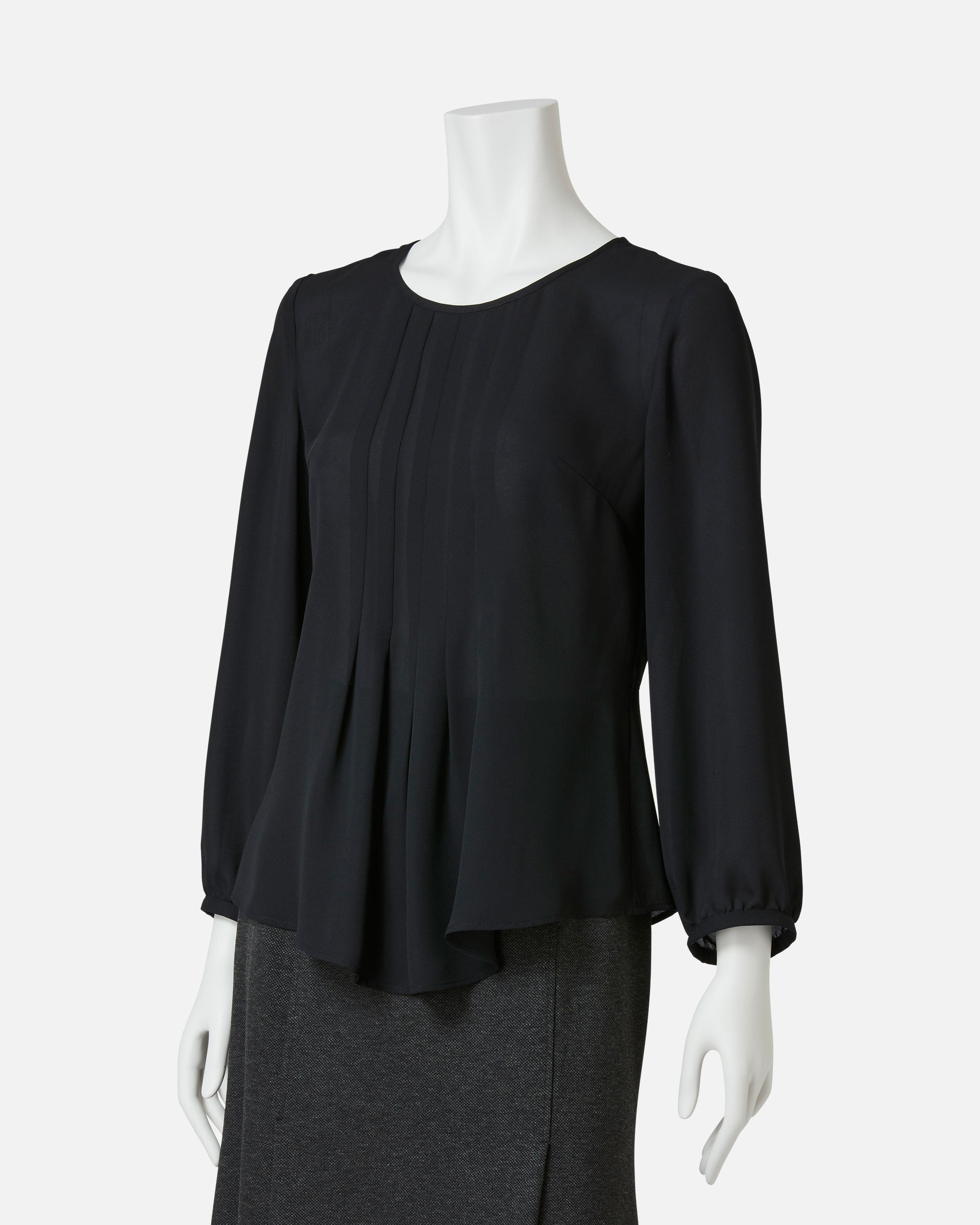 Pleated Front Blouse