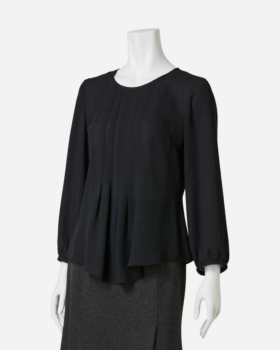 Pleated Front Blouse