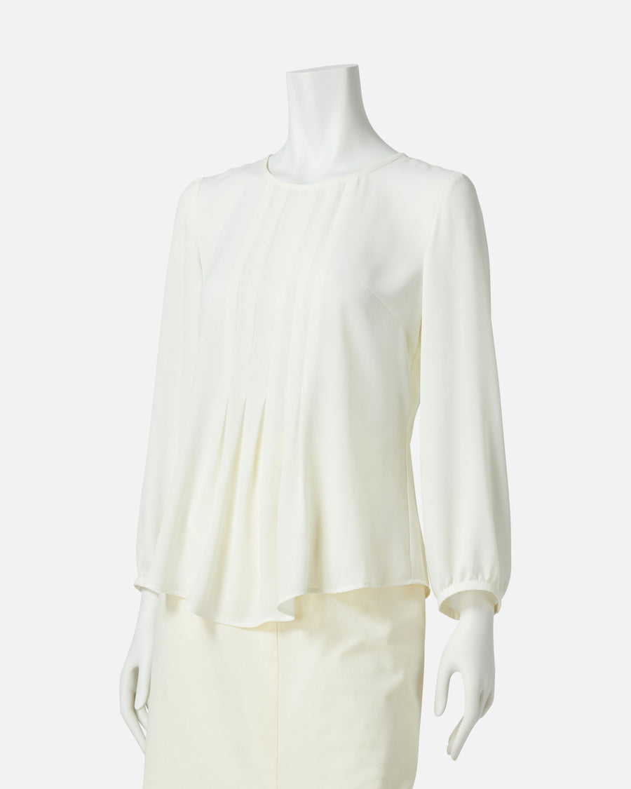 Pleated Front Blouse