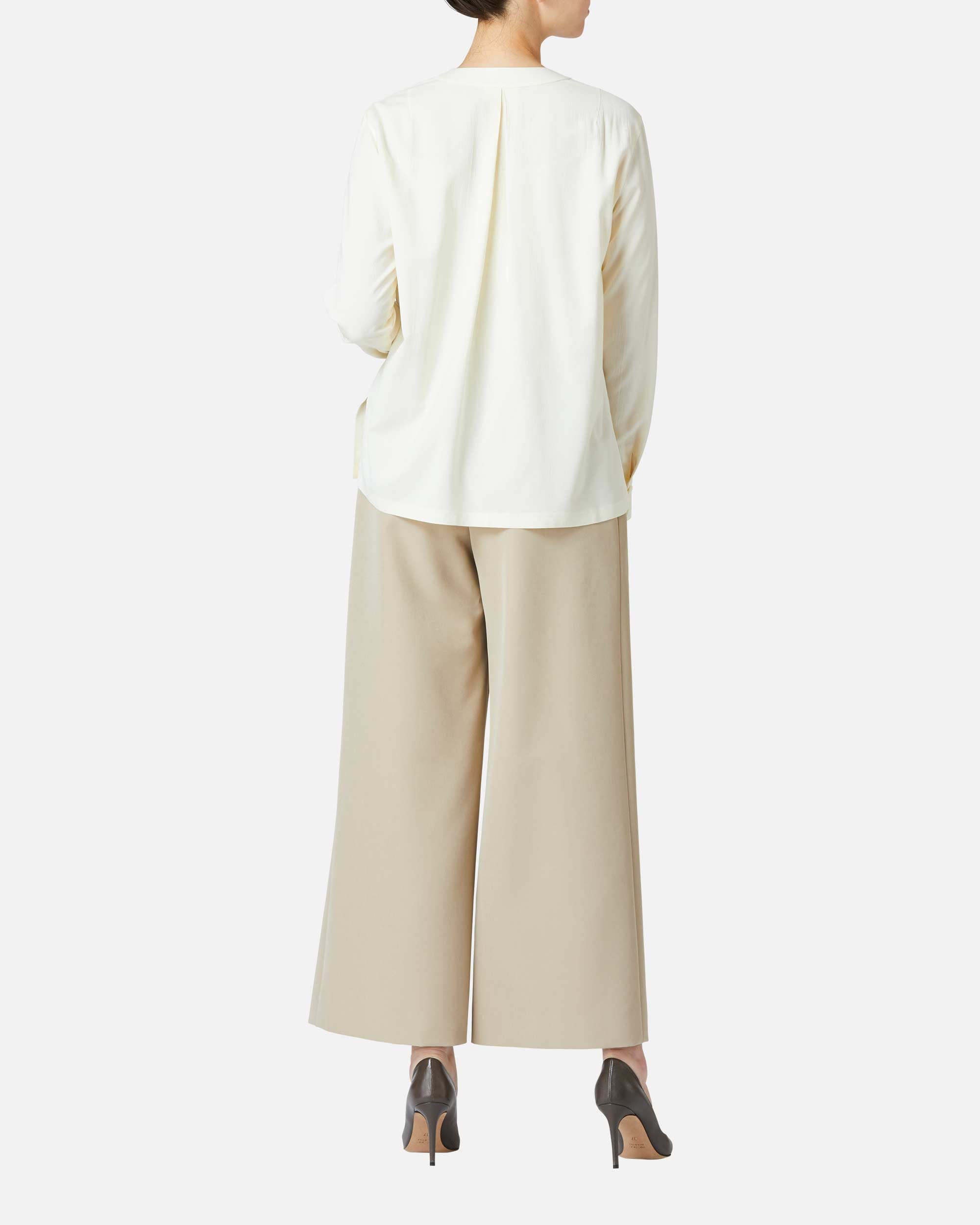 Wide Stretch Crepe Pants