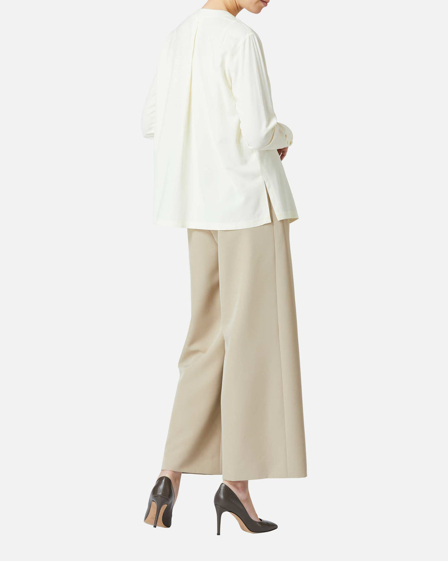 Wide Stretch Crepe Pants