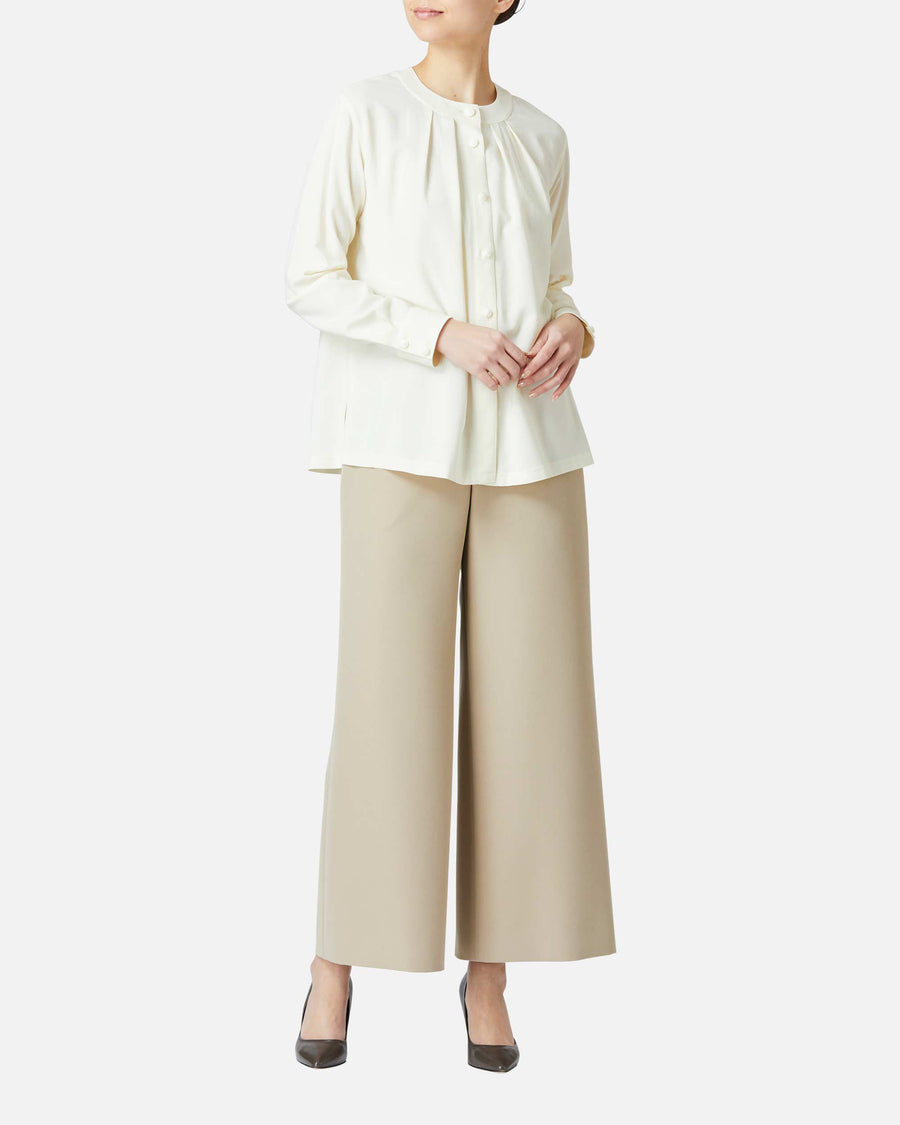 Wide Stretch Crepe Pants