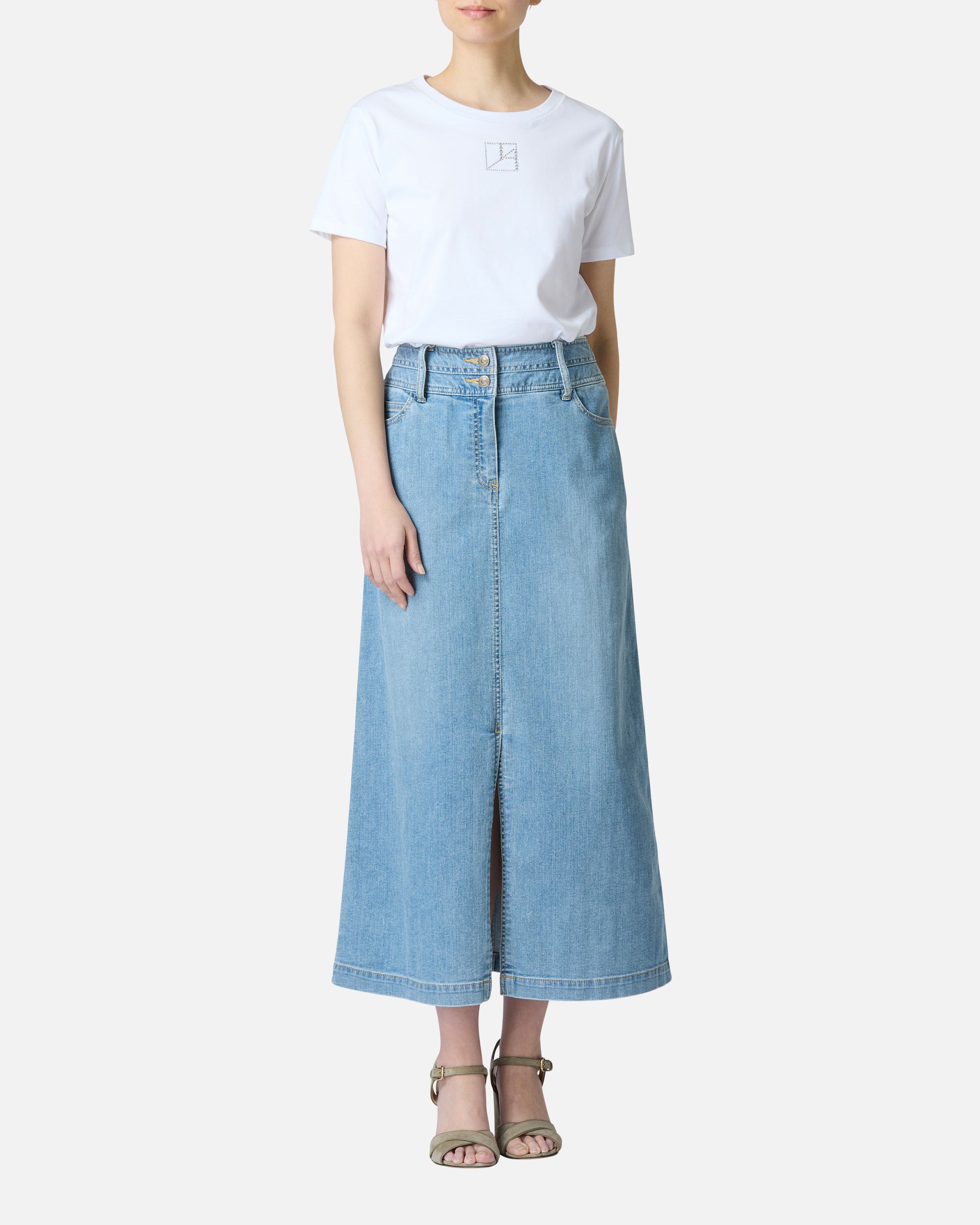 Summer Denim Long Skirt