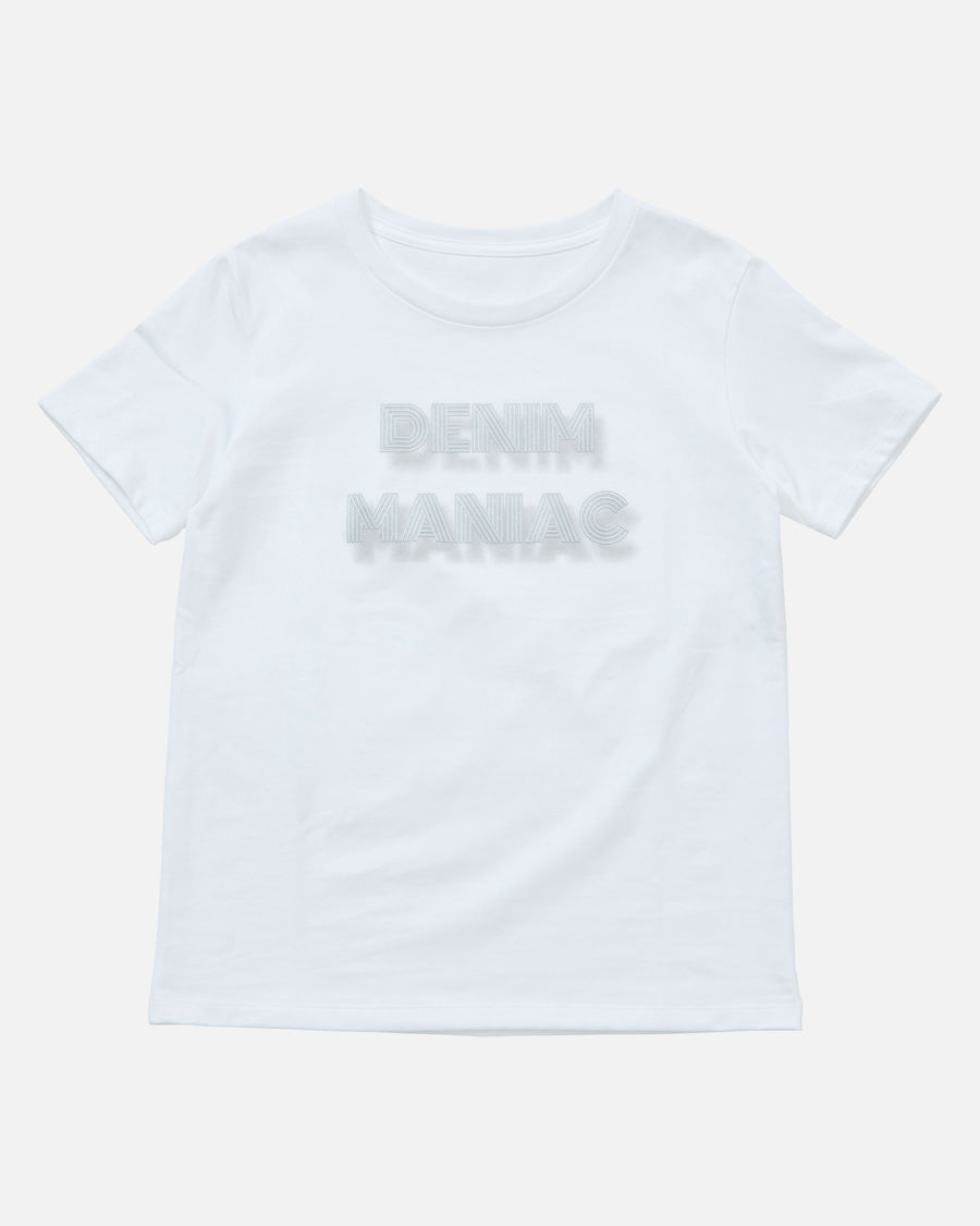 “Denim Maniac” print T-shirt