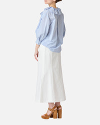 Puff Sleeve Stripe Blouse