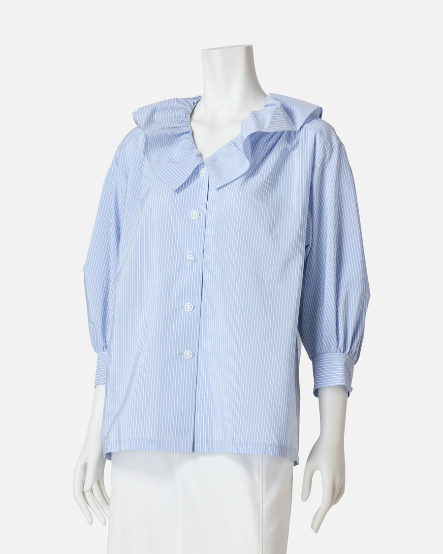 Puff Sleeve Stripe Blouse