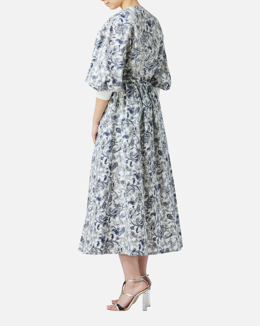 Paisley Print Gathered Skirt