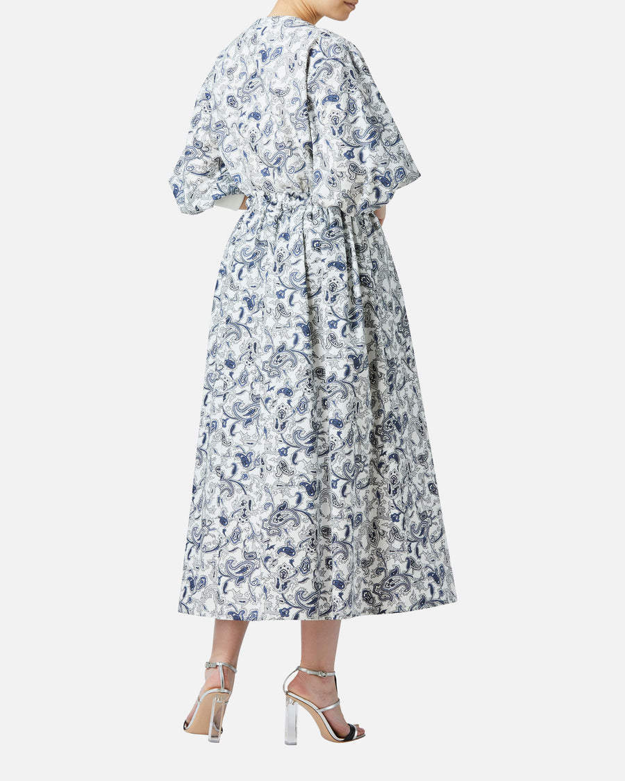 Paisley Print Gathered Skirt