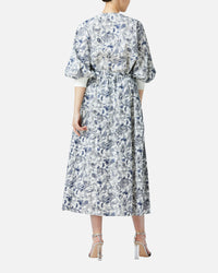 Puff Sleeve Blouse with Paisley Print