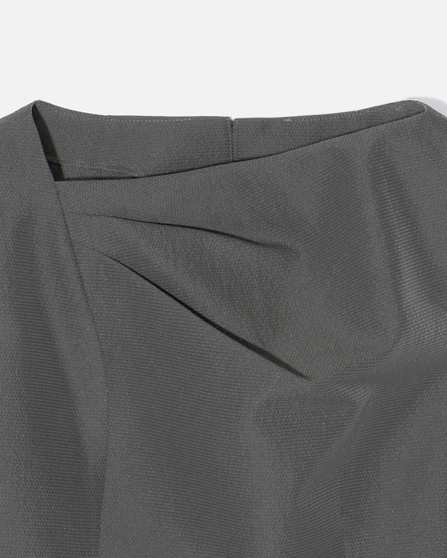 Polyester Nylon Jacquard Blouse with Ribbon