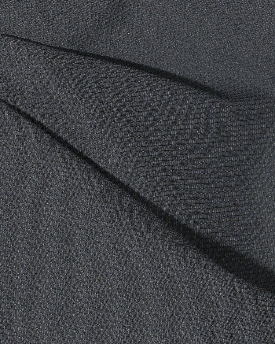 Polyester Nylon Jacquard Blouse with Ribbon
