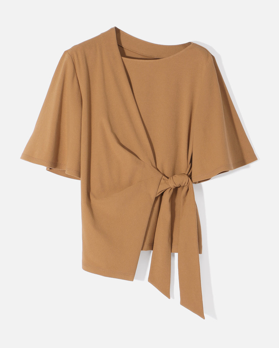 Asymmetric Wrap Blouse