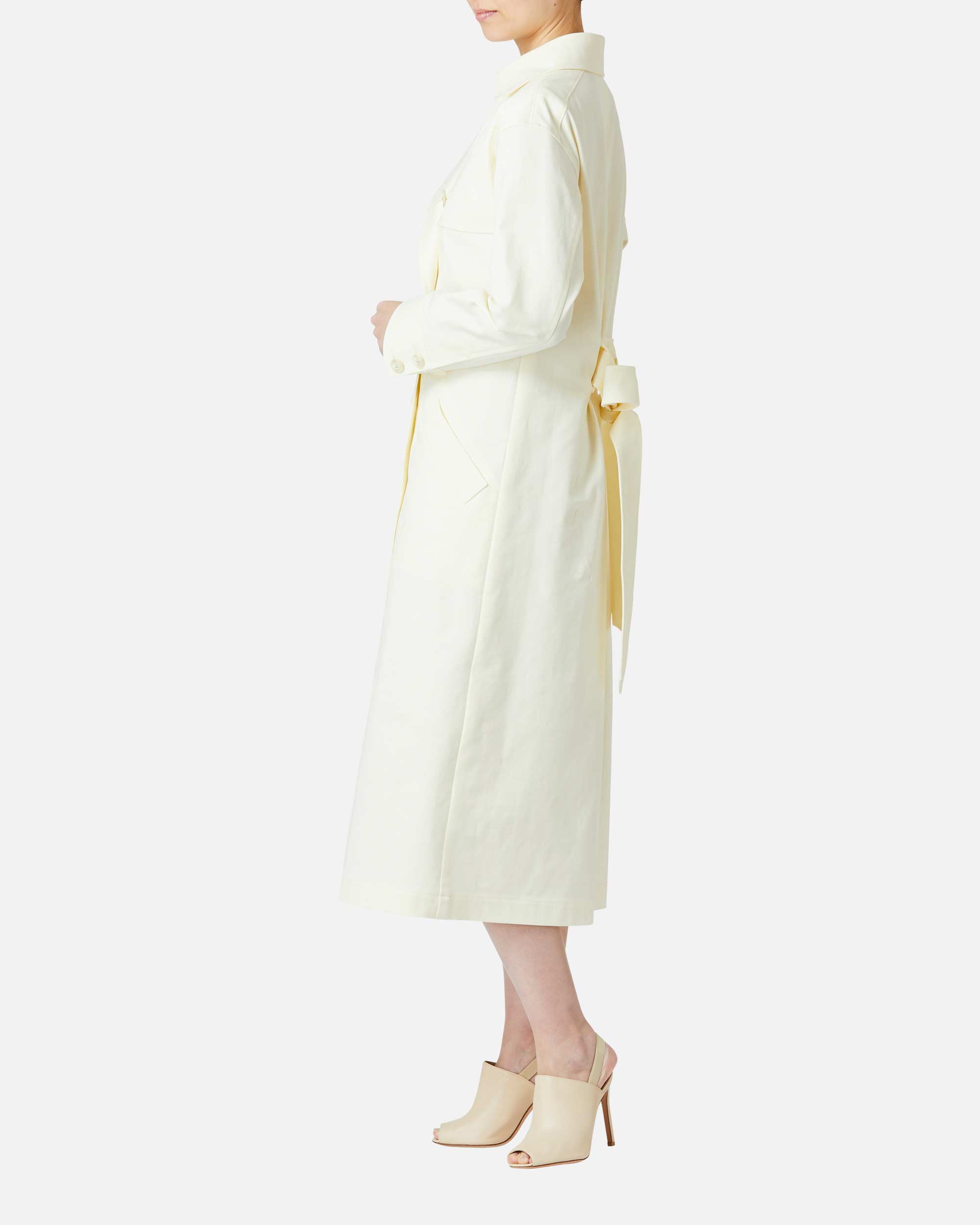 Stretch Gabardine Trench Coat