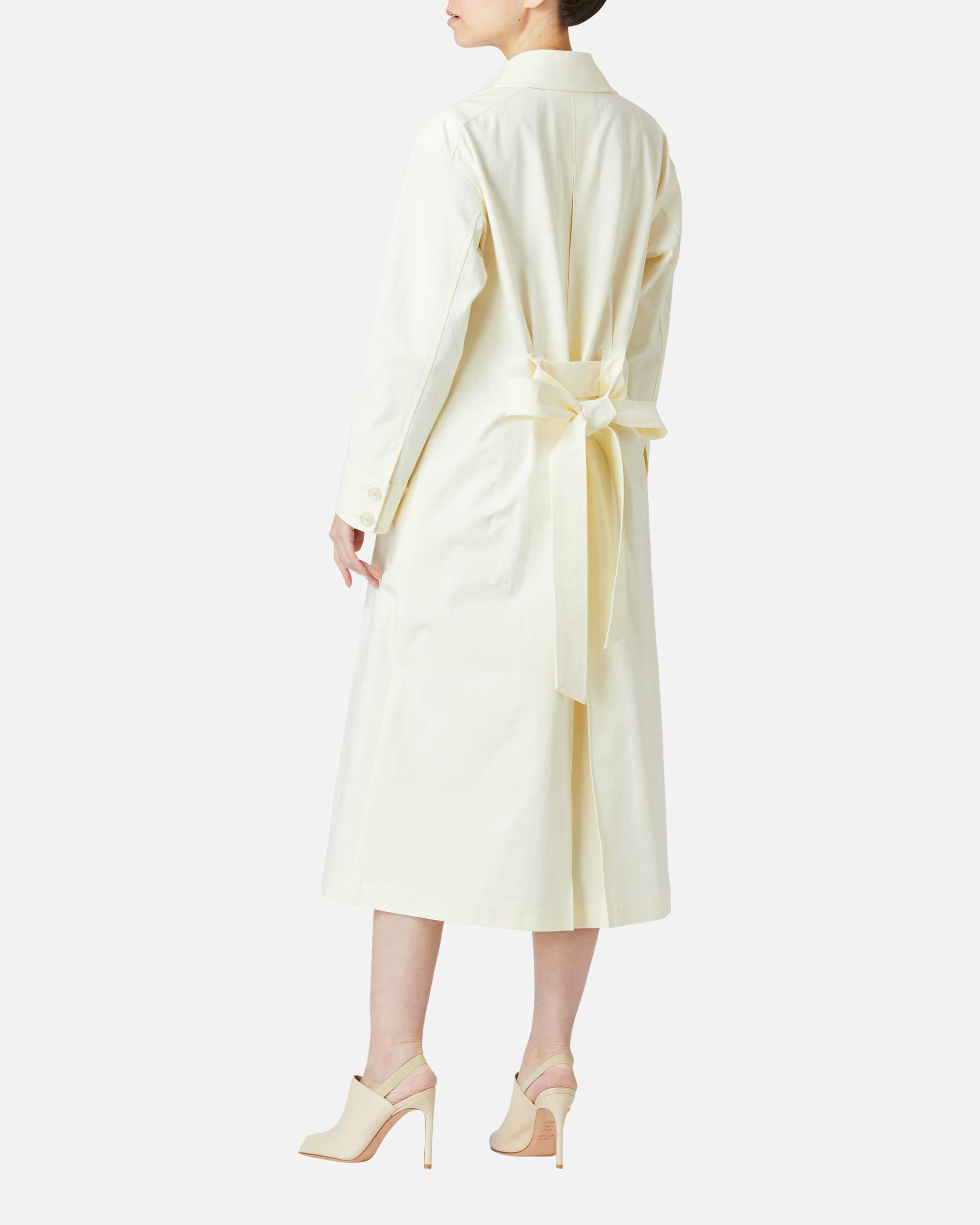 Stretch Gabardine Trench Coat