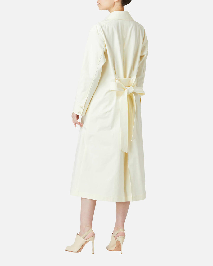 Stretch Gabardine Trench Coat