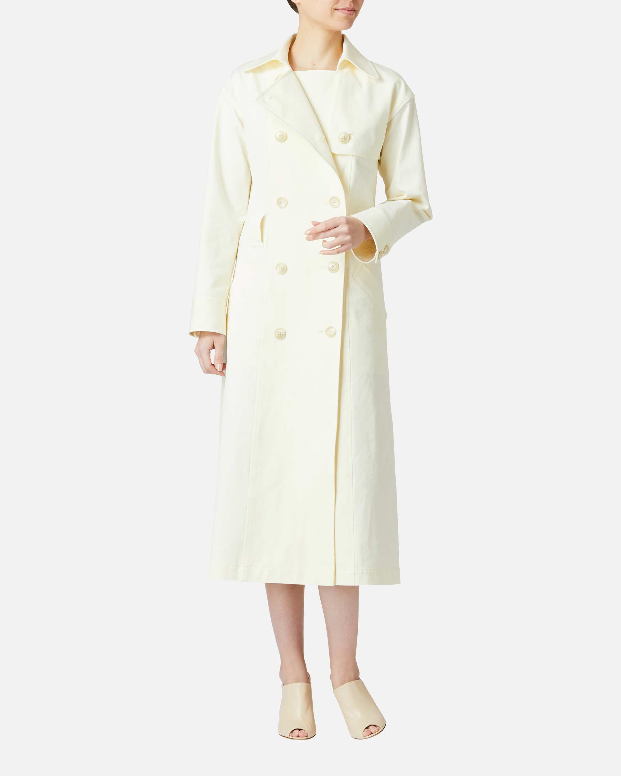 Stretch Gabardine Trench Coat