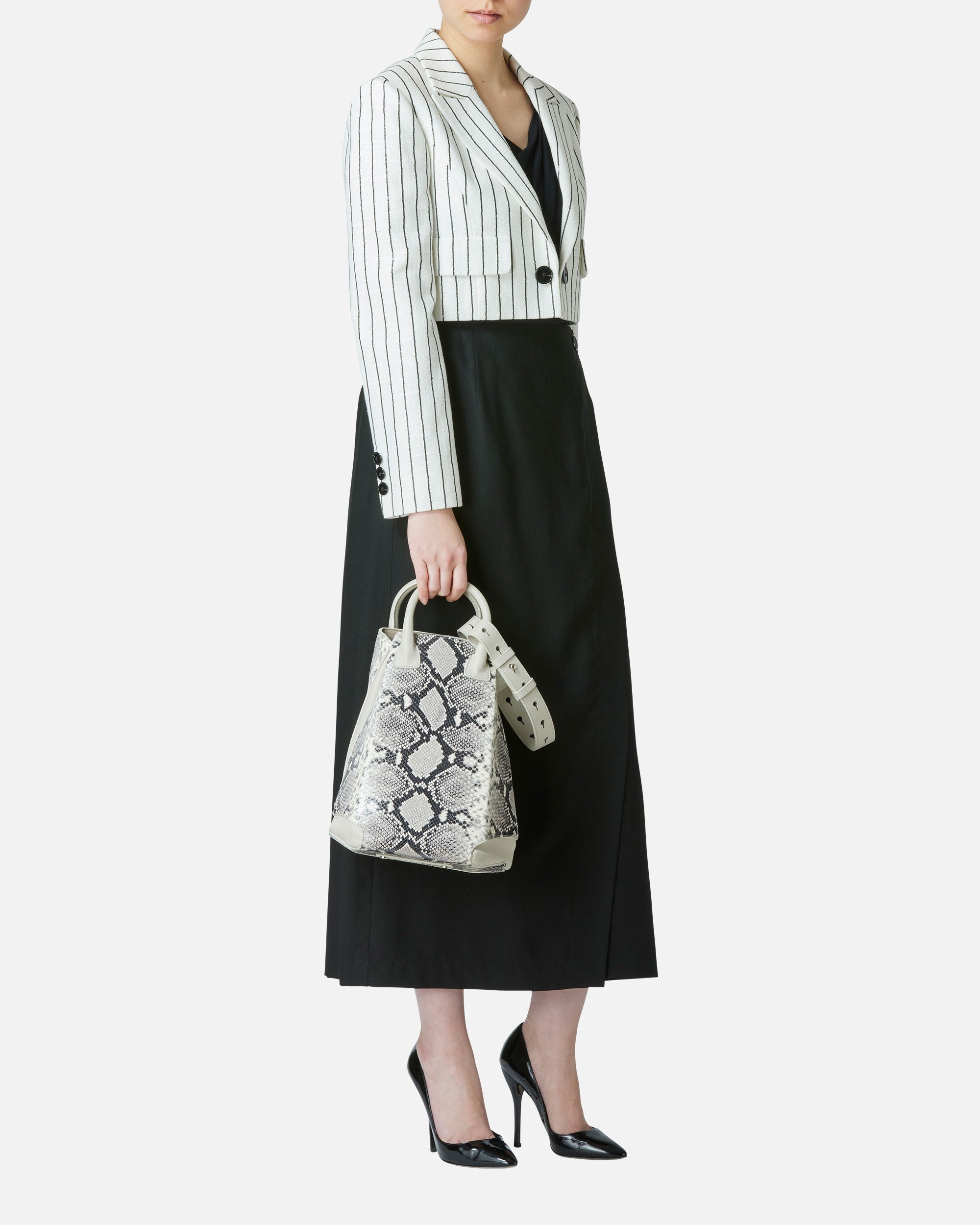 Combi leather shoulder bag (large)
