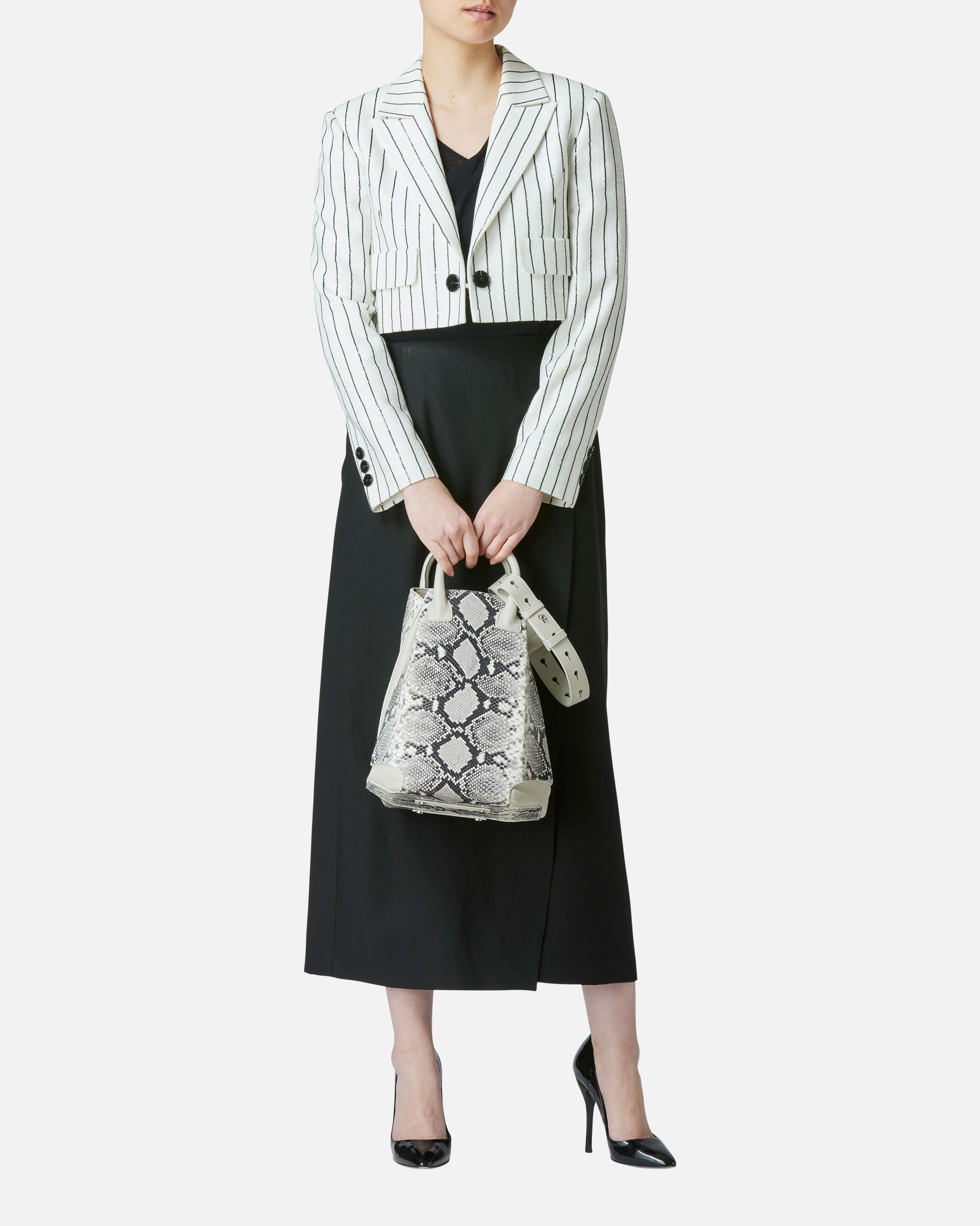 Combi leather shoulder bag (large)